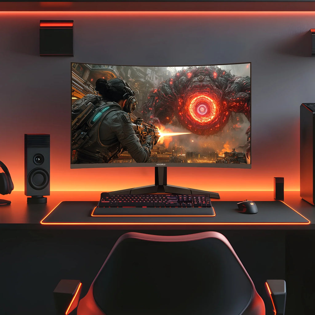 25" FHD Gaming Monitor, 240Hz 1080P Curved Monitor, Adaptive G-Sync, New, G2511XC