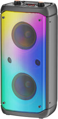 Bluetooth Speaker, 80W Peak Outdoor Speakers Bluetooth Wireless, TWS Portable Party Speakers with Subwoofer, Deep Bass, LED Colorful Lights, Loud Stereo Sound Boombox for Home, Camping, Travel