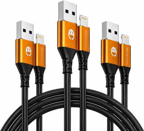 3 Pack Mfi Iphone Charger 10Ft Extra Long Lightning Cable | Mfi Certified 10Ft Extra Long Lightning Cable, Reinforced Cord for Iphone 14-6/SE, Ipad, Airpods, Bed/Sofa