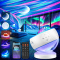 Iceberg Northern Lights Projector, White Galaxy Projector with Bluetooth Speaker & 15 White Noise, Aurora Light with Detachable Base, 300+ Light Modes, Ideal Gift & Bedroom Decor Gifts for Teen Girls