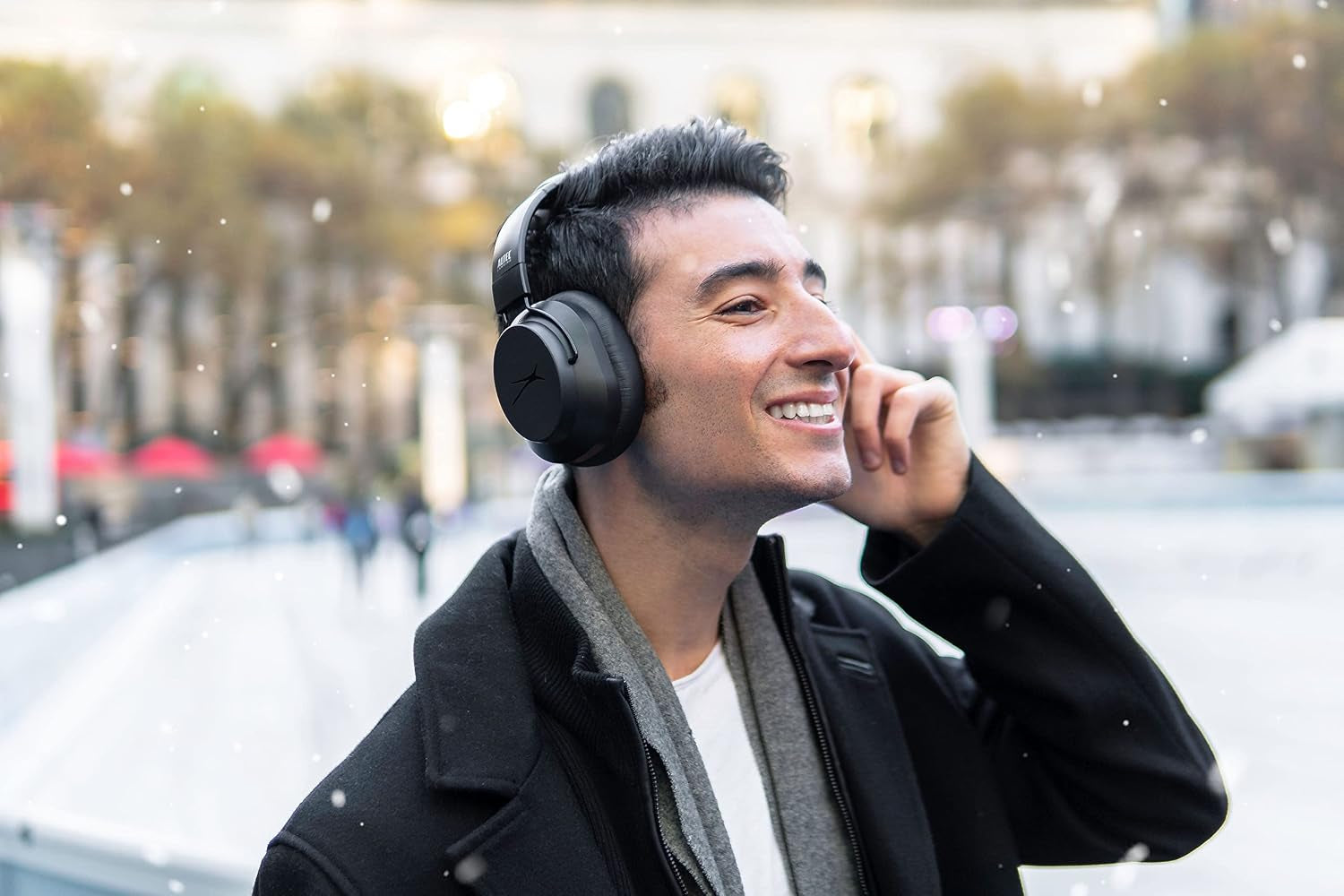 Whisper Active Noise Cancelling Headphones, Black